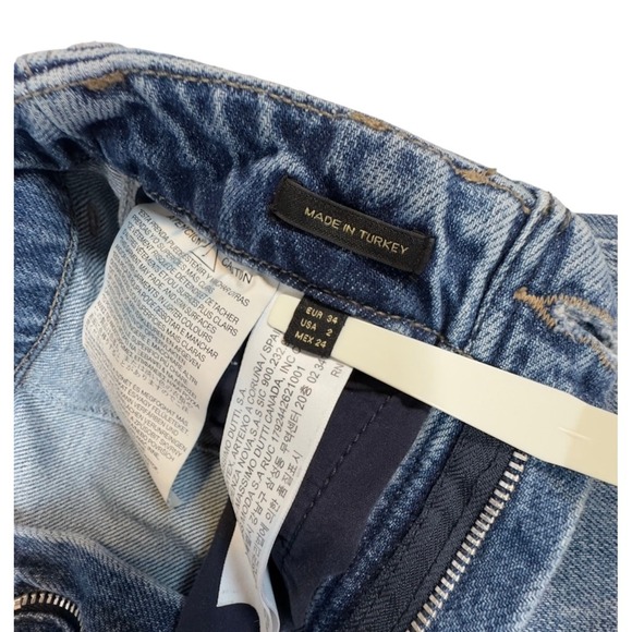 Massimo Dutti Jeans Womens‎ Light Wash Blue Denim Straight Leg Size 2 - Picture 6 of 15